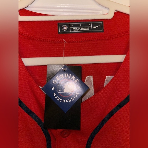 NWT GENUINE MERCHANDISE MLB NIKE ATLANTA BRAVES DANSBY SWANSON BASEBALL JERSEY - Picture 6 of 7